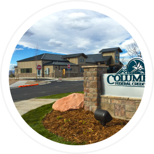 Columbine Federal Credit Union sign and building