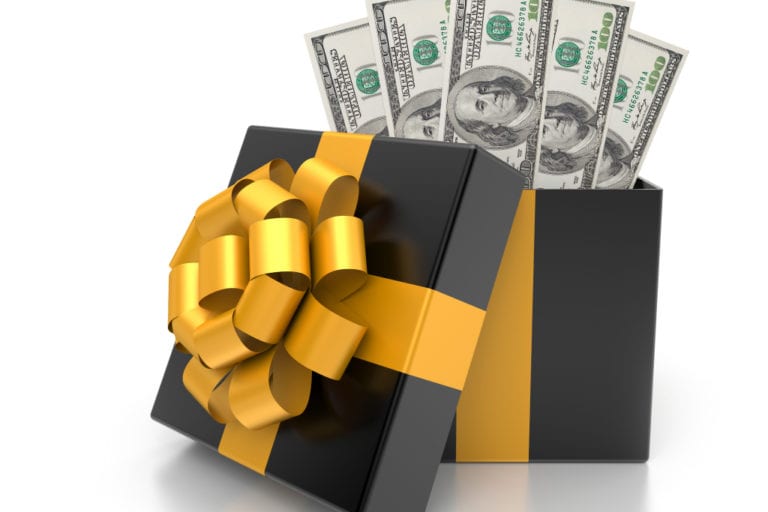 box of cash