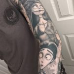 corpse bride sleeve tattoo